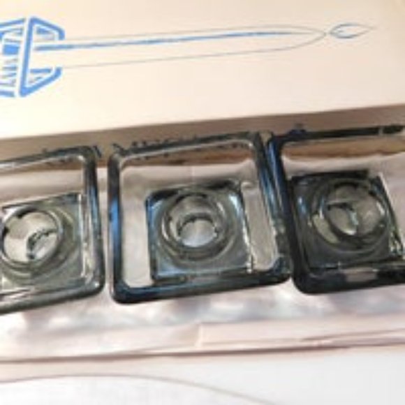 Vintage HOLMEGAARD Glass Candle Holders - Picture 4 of 9